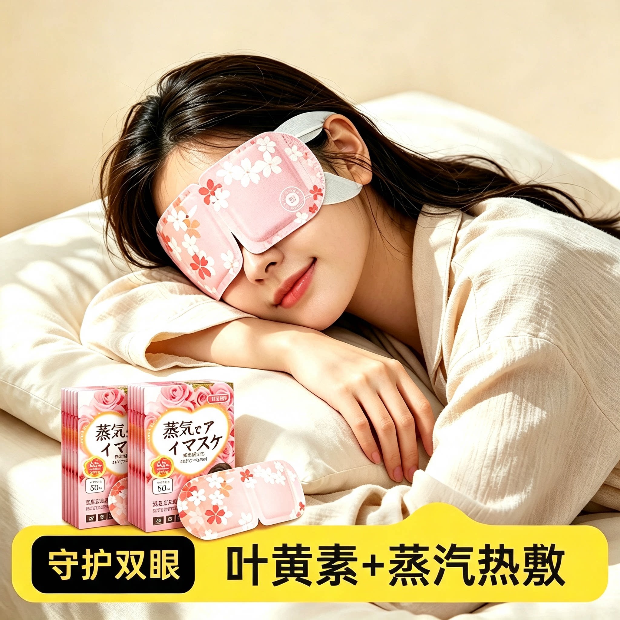 蒸汽眼罩自发热热敷遮光眼贴