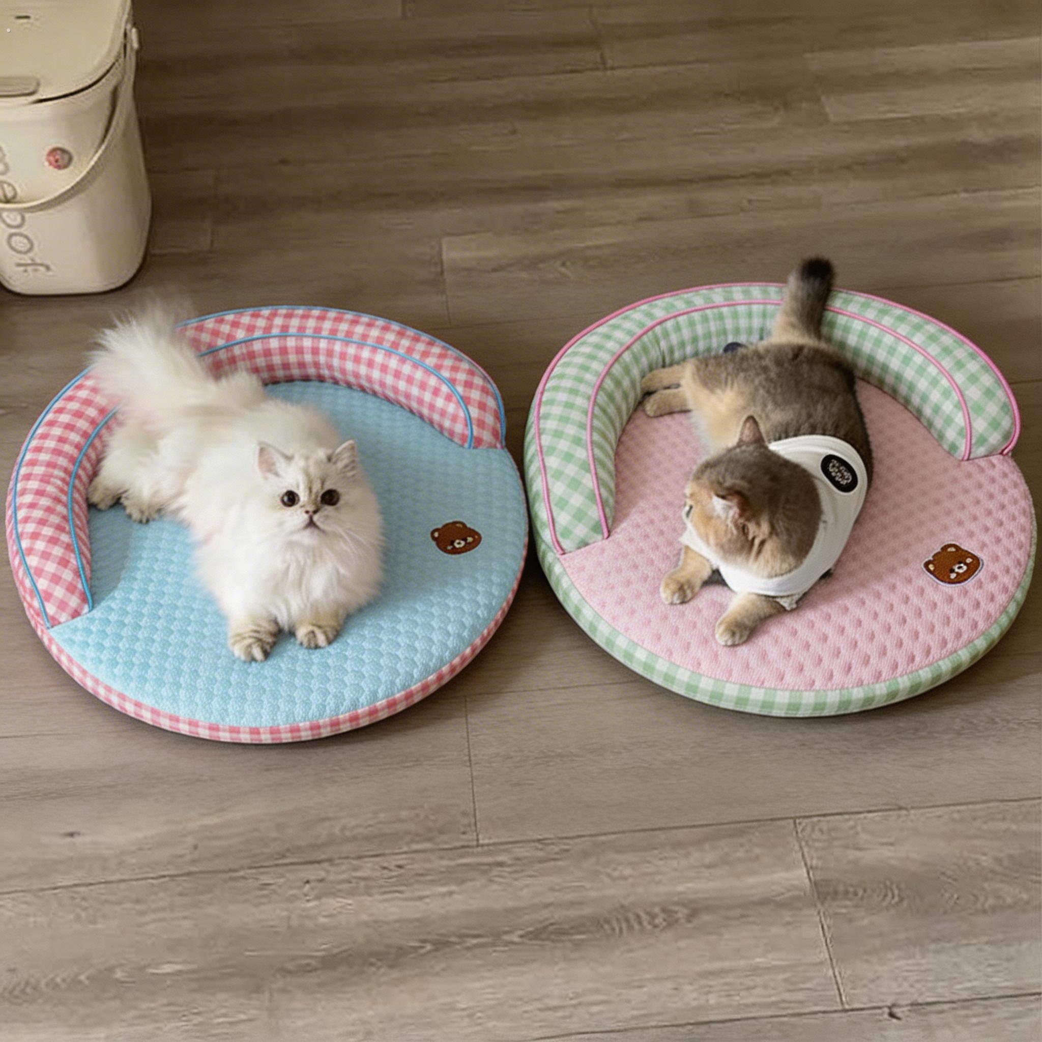 宠物冰垫猫咪冰垫夏日降温神器狗狗凉席冰感猫窝可拆洗冰豆豆凉垫