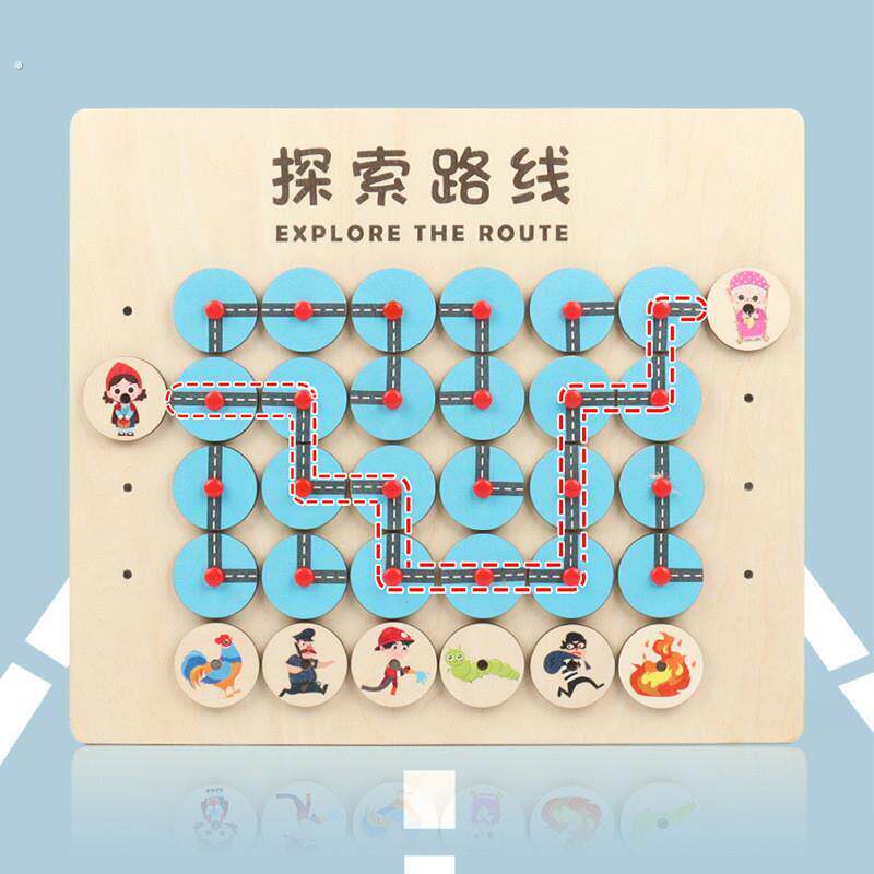 养老院提升老人认知能力方向认知逻辑寻找路线迷宫走位墙面游戏