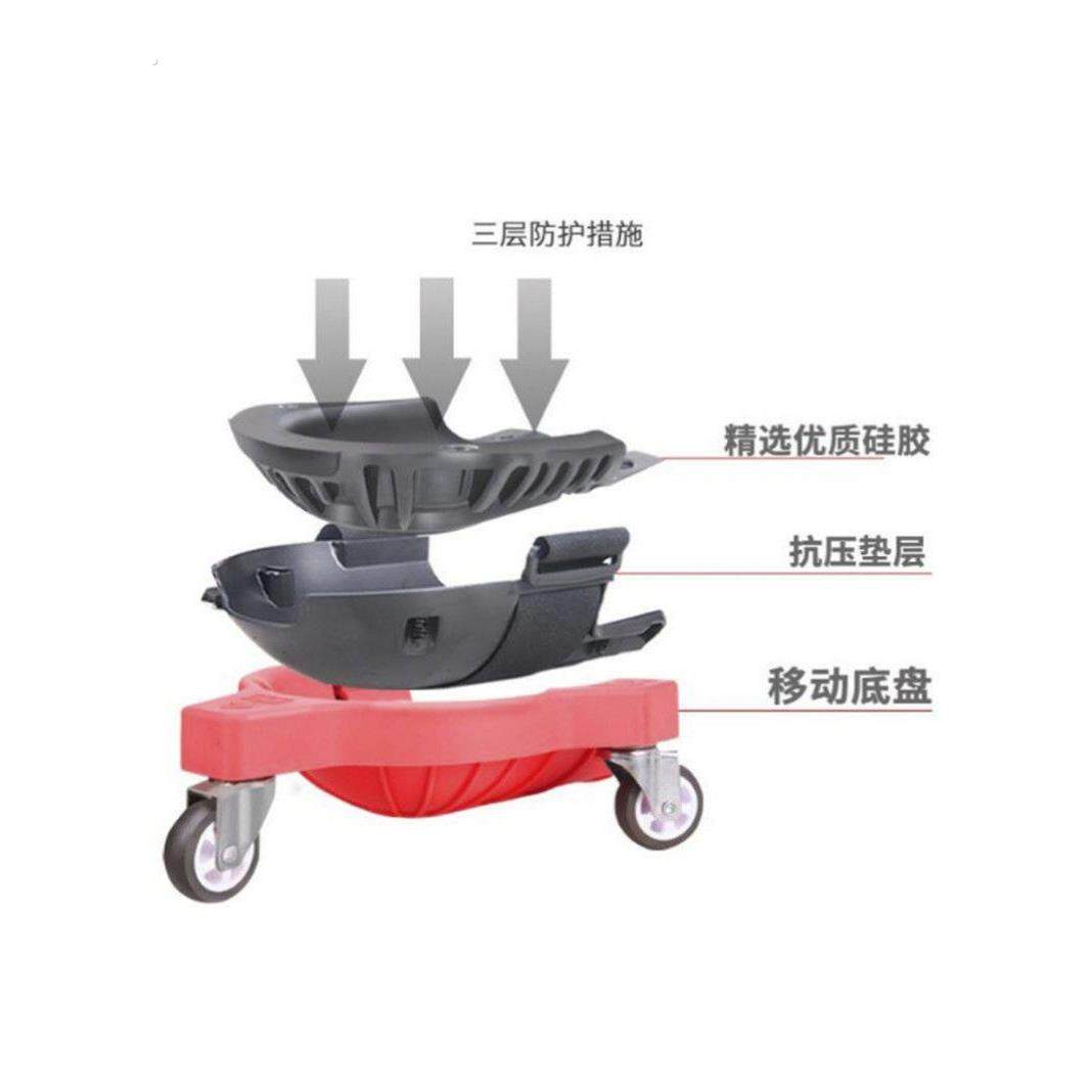 跪地膝盖滑轮 跪地干活护膝套 贴地砖美缝干活滚轮移动垫子专用