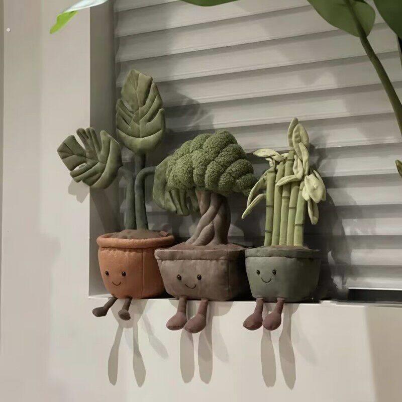 富贵竹迎客松发财树仿真盆栽绿植玩偶乔迁新家装饰品摆件暖房礼物