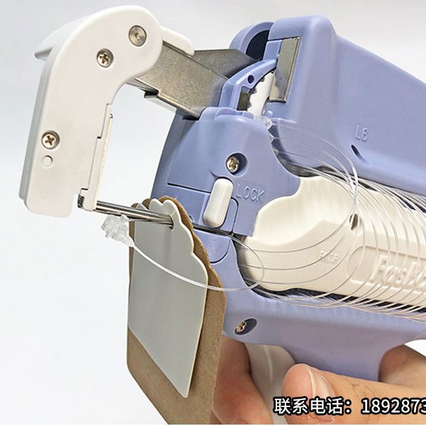 直销日本套环枪FasBano'k101套环吊牌枪自动标签子母扣胶线棉线套