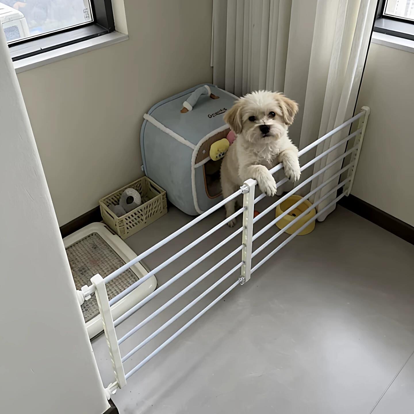 可伸缩狗狗栅栏宠物栅栏室内家用隔离门挡中小型犬狗笼安全防护栏