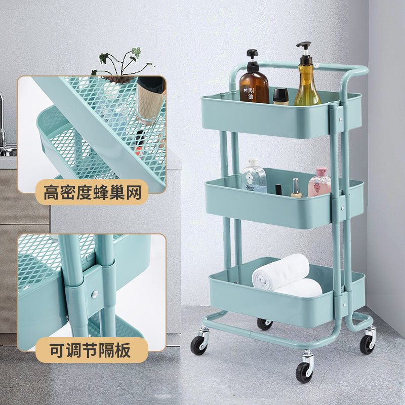 美容院专用小推车四层移动收纳车皮肤管理工具推车美发置物架WK-0