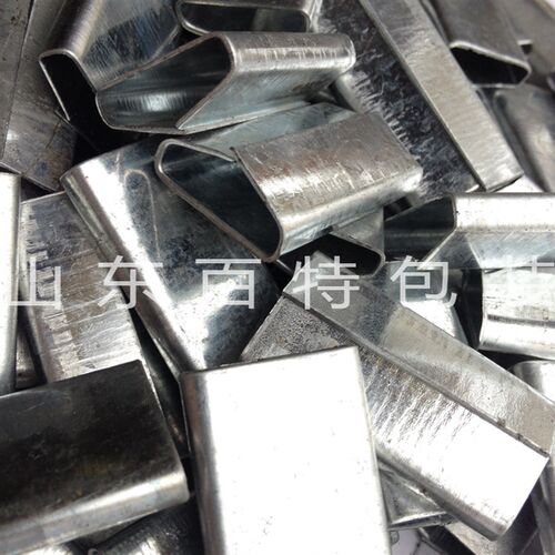 25mm*0.8厚 铁皮打包扣钢带专用 镀锌 筒扣 手动钳夹 气动机两用