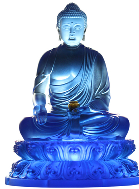 七药师琉璃光如来七佛居家供奉药师佛像摆设保平安寺庙坛城摆件