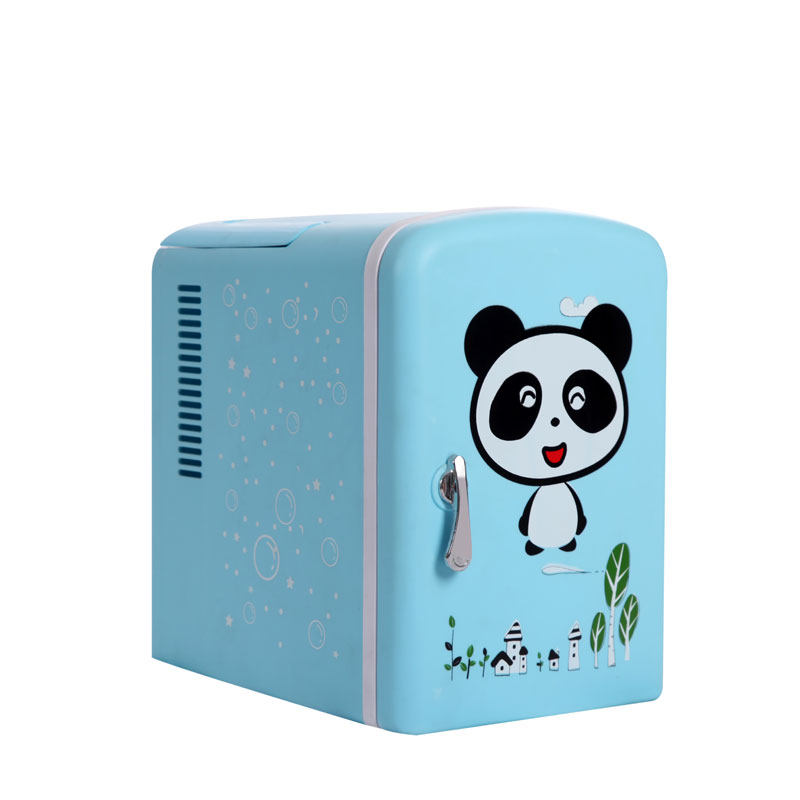 白狐4升化妆品专用车载冰箱 天蓝色便携冷藏箱 办公室迷你冷暖箱