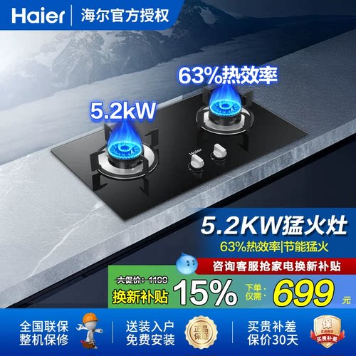 海尔Q2BE50双灶猛火燃气灶
