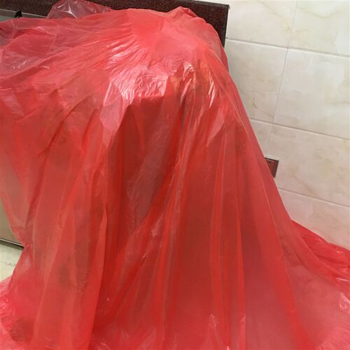 20--80张红白一次性桌布加厚塑料圆桌酒店家用饭店婚庆正方形台布