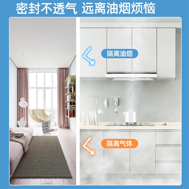厨房防油烟门帘防雨防蚊网四季通用对吸自粘式塑料防蝇挂帘隔热F
