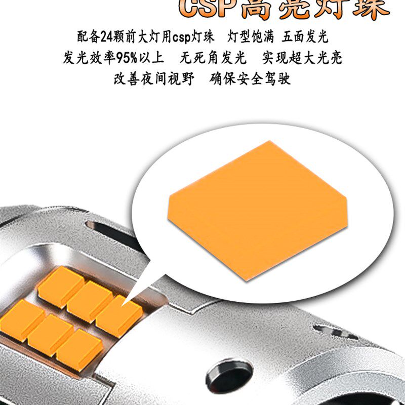 汽车led防频闪解码超高亮转向灯一体改装1156歪角t20风扇日行灯泡