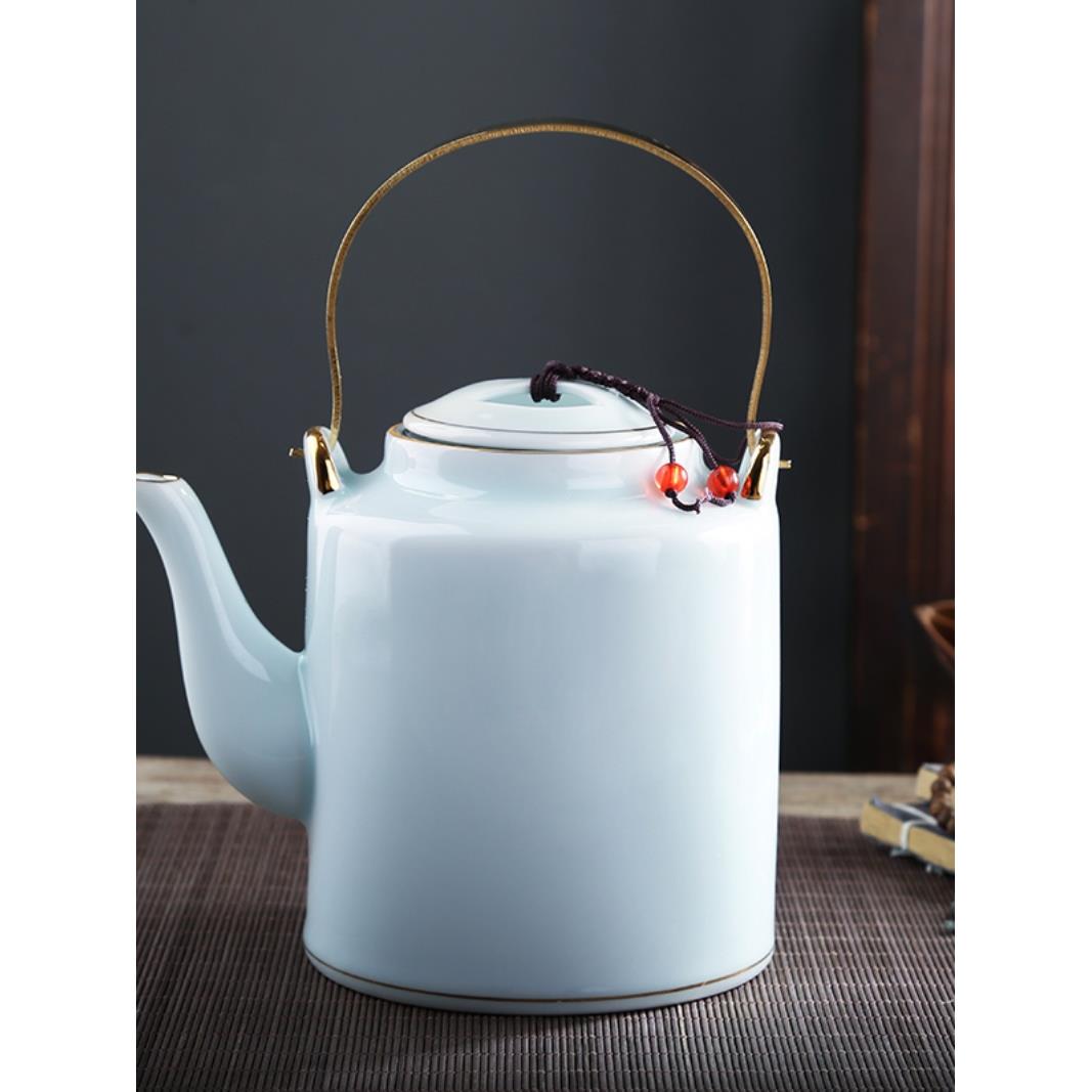 厂家生产 陶瓷茶壶提手 功夫茶具配件 纯铜提梁茶壶小把手