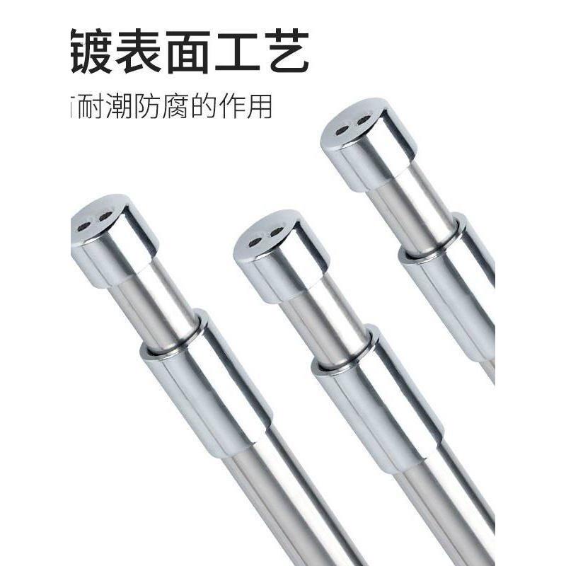 面里衣柜的挂衣杆经济型简单铁棍衣柜内衣架隔断防锈加粗加长横杆