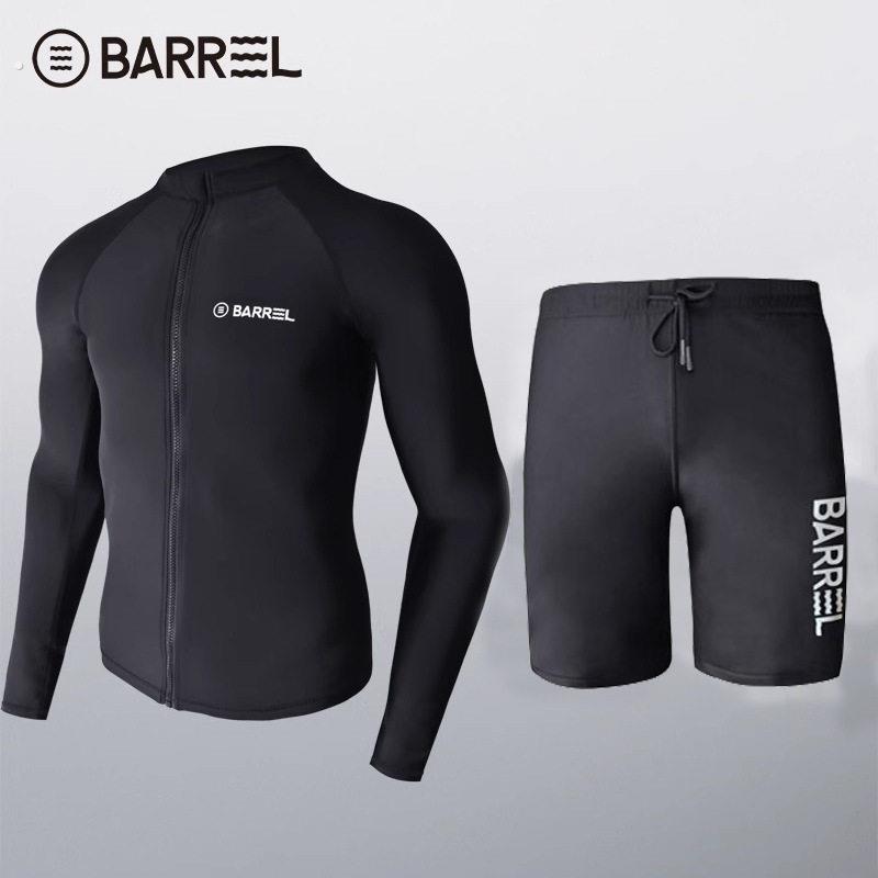 摩托艇骑行服潜水服防晒泳衣长袖长裤速干水母服浮潜冲浪套装男款