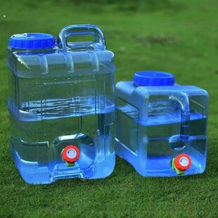 户外水桶车载自驾储水箱纯矿泉水家用储水用蓄水塑料桶带盖子带龙