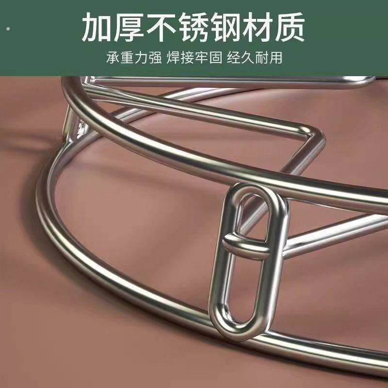 304实心不锈钢锅架蒸架锅圈多功能厨房防烫隔热锅垫锅架子置物架