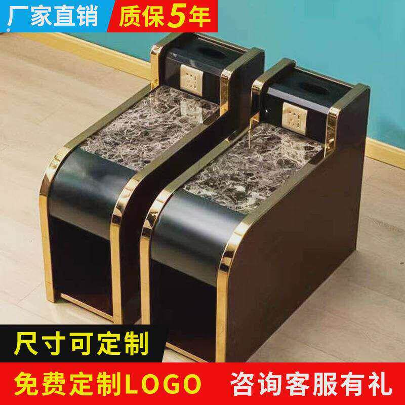 厂家直销足浴沙发茶几美甲边几浴室休息按摩椅桌子足疗沙发茶几柜