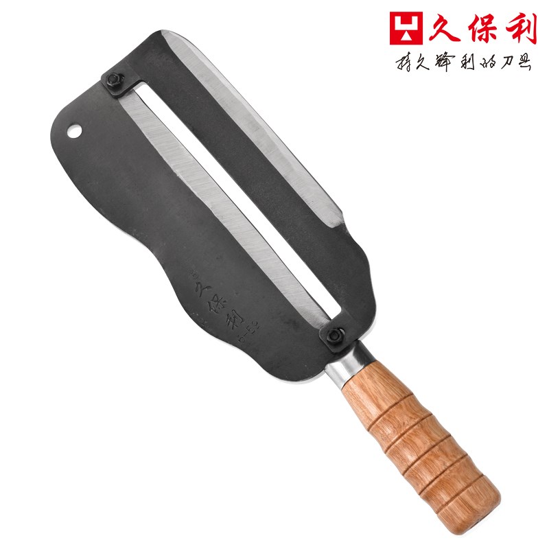 久保利6-59高碳钢加重型商用甘蔗刨刀特大号甘蔗菠萝削皮器工具