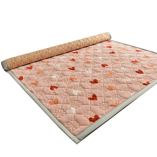 珊瑚绒床垫软垫家用铺床褥子垫被180x200cm冬季保暖法兰绒垫子薄