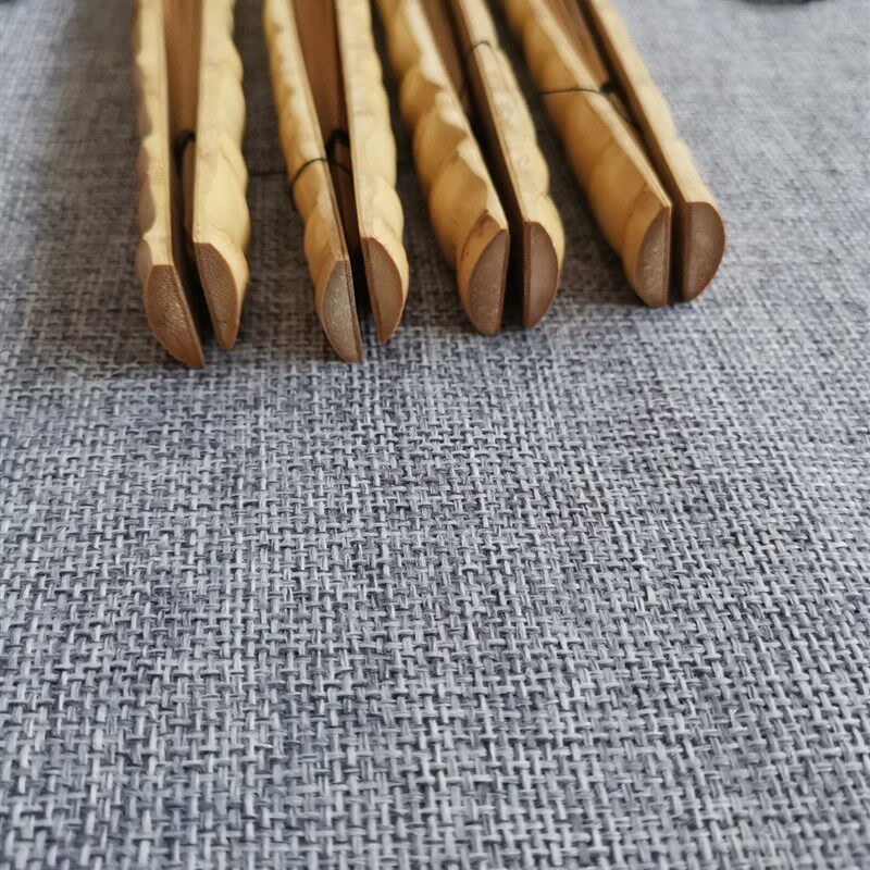 十三节太保原皮罗汉竹折扇95寸苏工扇面文玩扇古风佛肚竹扇子文玩