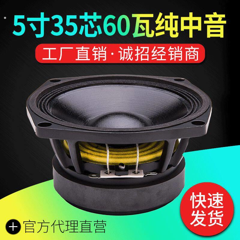 5寸纯中音喇叭35芯100磁线阵专用扬声器普通磁双12线阵纯中音8欧