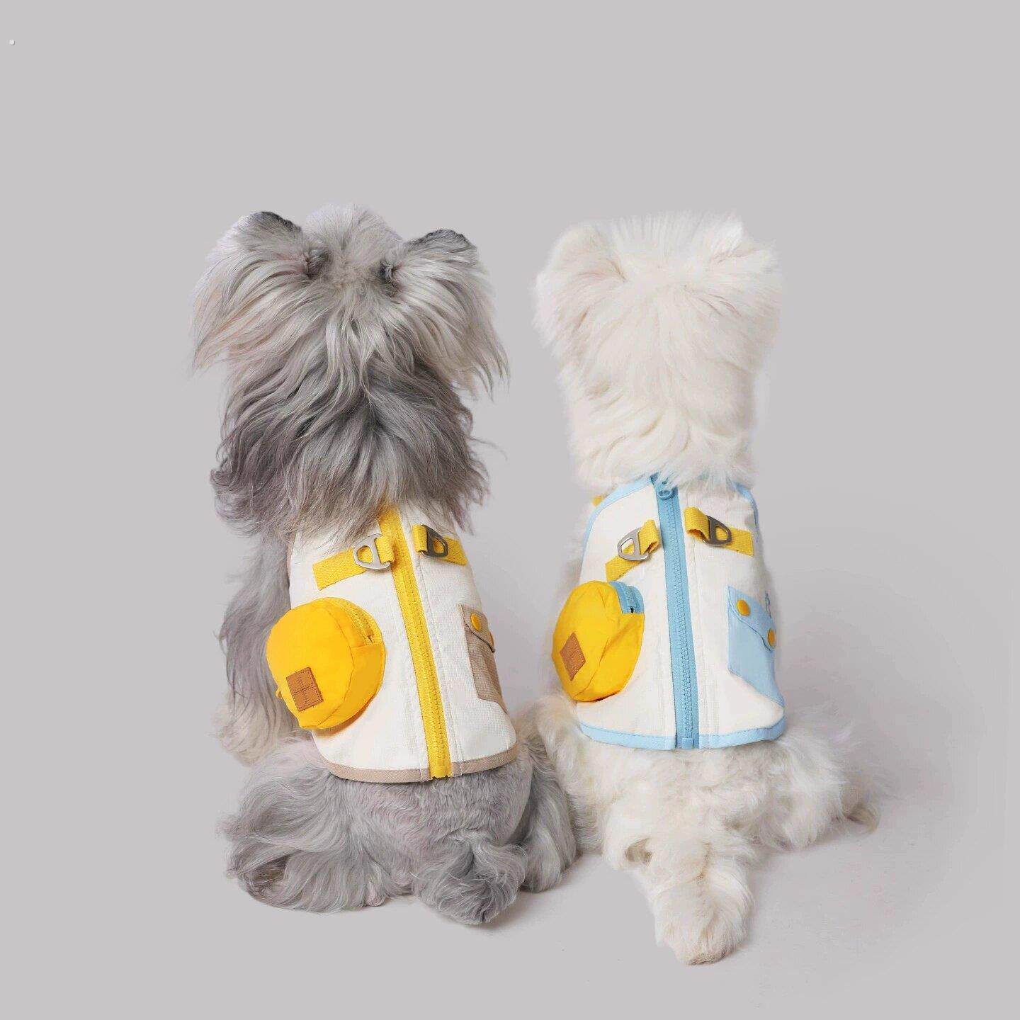 宠物狗狗夏秋季背心可牵引猫咪衣服西高地雪纳瑞泰迪茶杯犬西施犬
