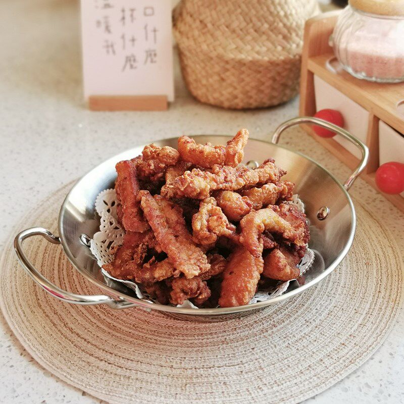 轻巧创意18-10不锈钢西班牙海鲜饭锅煎锅干锅餐盘炸鸡凉菜盘烩饭