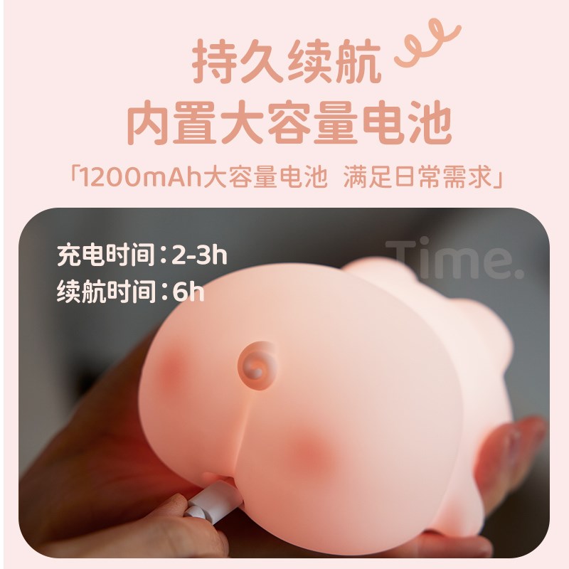 屁哥猪猪小夜灯创意生日礼物送闺蜜女生朋友可爱解压教师节礼品