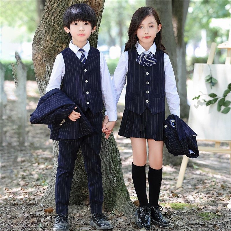 英伦学院风西装马甲校服套装小学生日韩风制服春秋冬新幼儿园园服