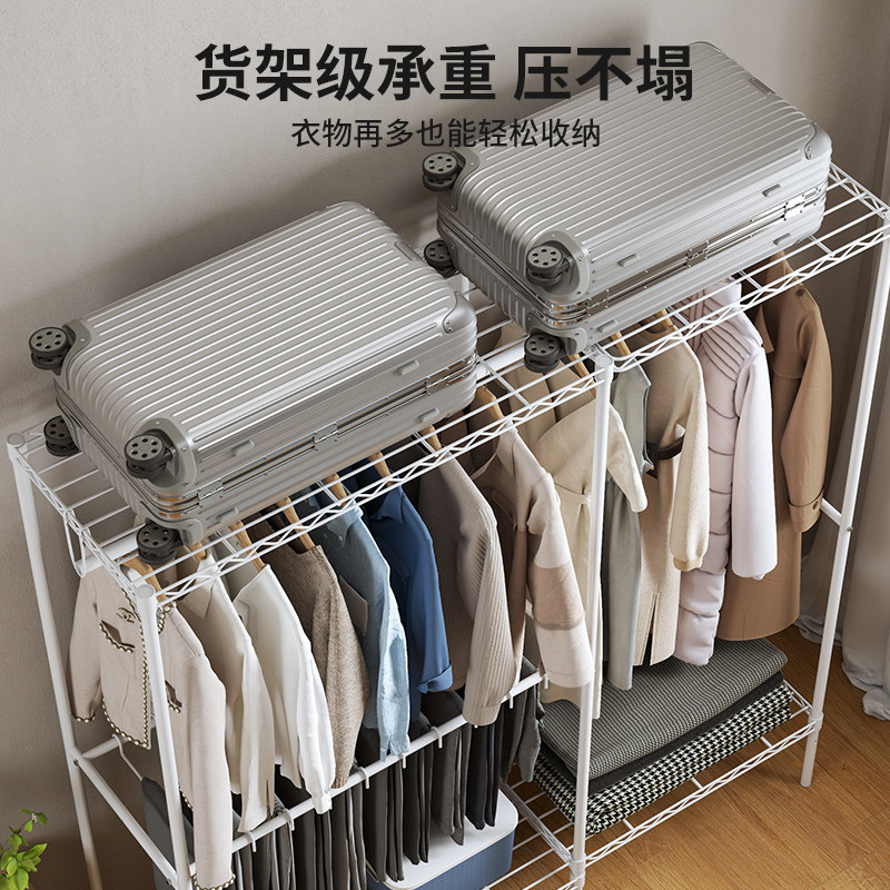 简易衣柜钢结构加厚加高结实耐用组装布衣柜家用卧室全封闭拉链