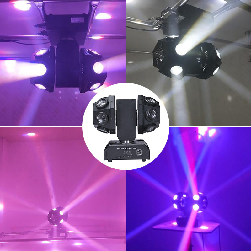 LED12颗光束灯KTV包房闪光灯摇头灯清吧音乐餐厅夜场镭射激光彩灯
