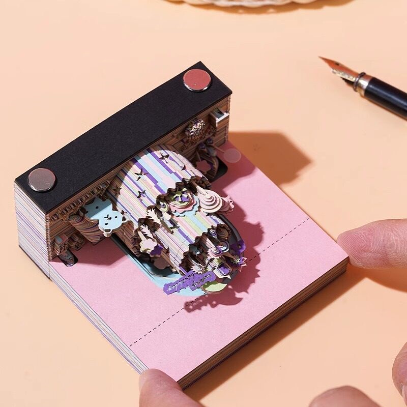 生日缤纷3d立体便签适合送人创意生日蛋糕模型摆件解压趣味小送男