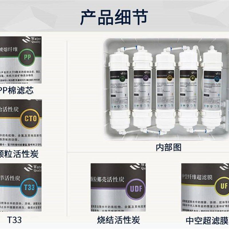 适用欧沃斯五级净水器艾浦林卫莱净水/饮水机配件耗材