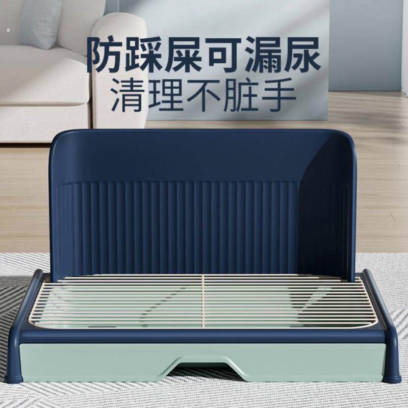 狗狗厕所抽屉式小中大型犬防踩屎便盆带墙尿盆铁网砂盆宠物用品