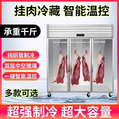 藏双挂肉柜商用猪牛冻羊肉排酸保鲜柜大冷柜杆立式冷展示柜564鲜