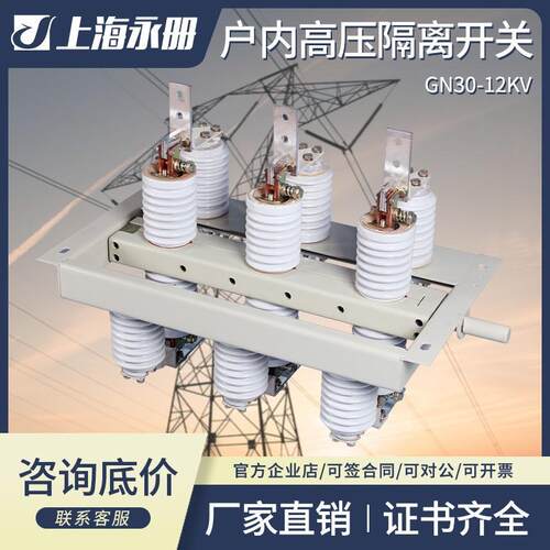 户内高压隔开关GN30-12地/离1250带接刀AGN3TQD0-12D/630平进平出