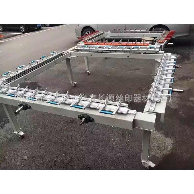 东莞厂家 1215机械式双夹头拉网机 手动绷网机 气动拉网机