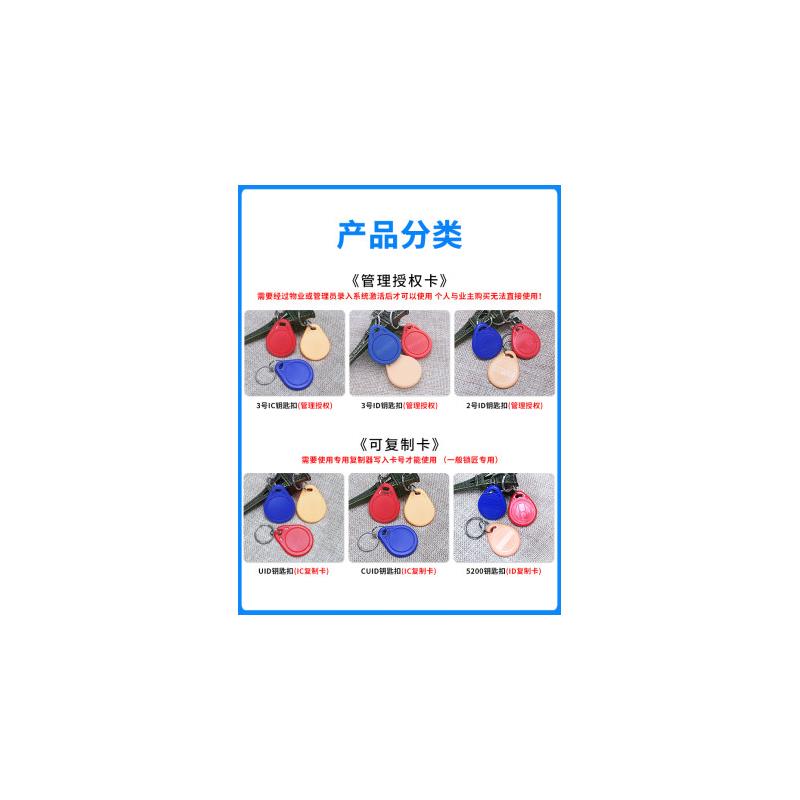 ic卡小区门禁卡复旦m1卡id钥匙扣uid智能感应卡物业停车卡非接触