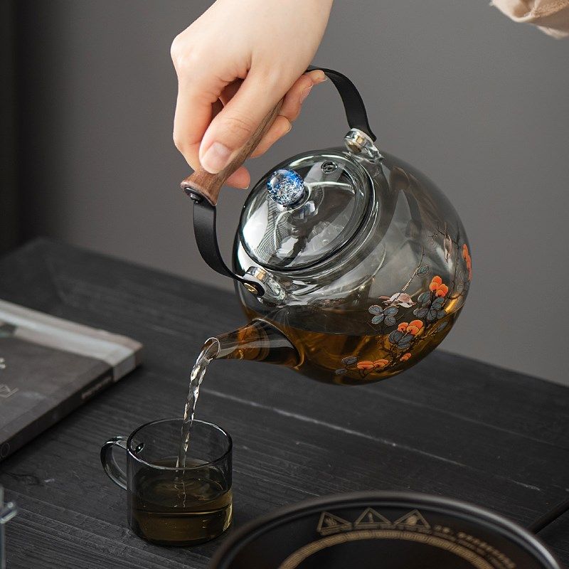 电陶炉煮茶家用煮茶器小型电热炉专用玻璃茶壶泡茶围炉迷你烧水壶