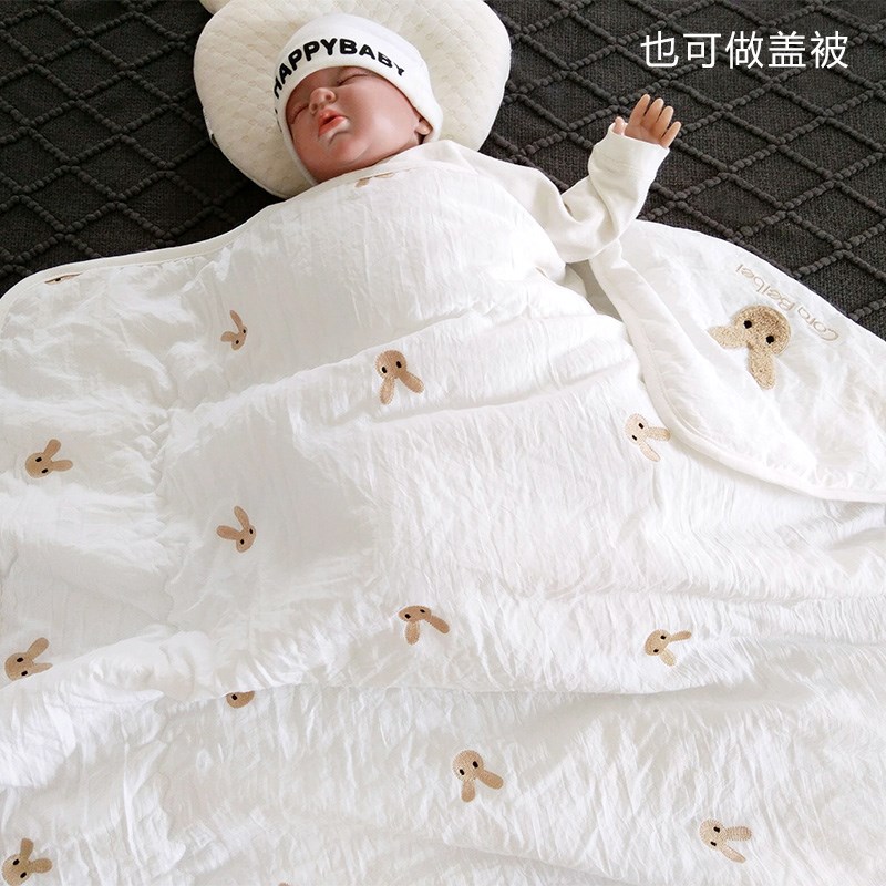 宝宝夏季包被新生儿防惊跳襁褓婴儿春秋外出用品产房薄款盖被抱被