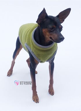 小鹿犬专用衣服狗狗冬天加绒马甲背心秋冬季保暖迷你小体一斤小狗