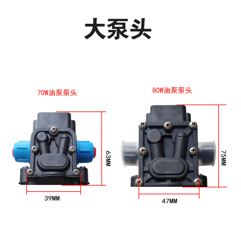 自吸油泵 加油机 电动抽油泵 抽油器汽车油箱抽汽油柴油12V24V80W