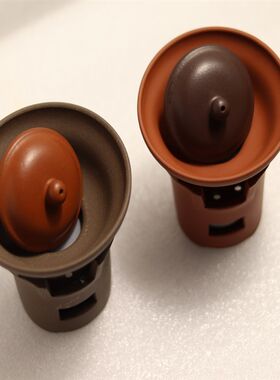 宜兴紫砂茶漏过滤网创意滤茶器茶道配件原矿红泥紫泥两色可选