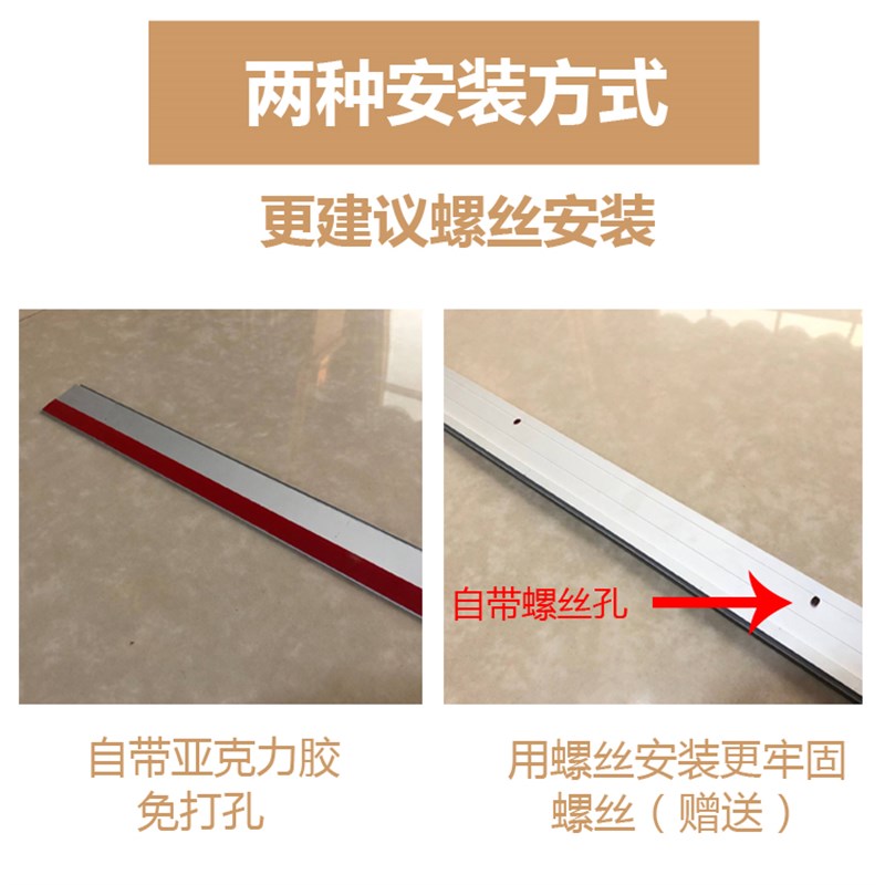 铝合金防鼠条门缝条防虫防尘条缝隙条门封条密封条防水胶条