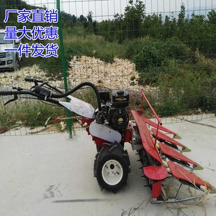 直销小麦水稻玉米割倒机自走式农作物3行苜蓿草青稞收获机 汽油收