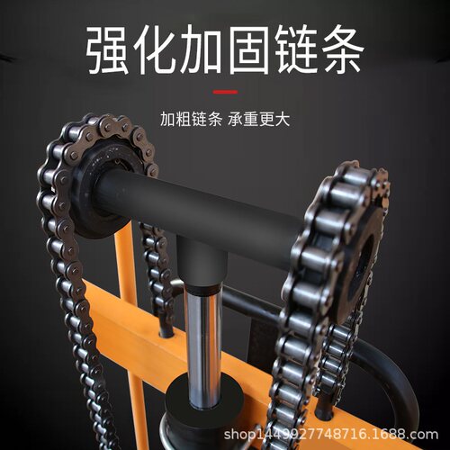 电动液压叉车1吨手动两吨半堆车升降装卸双门效搬运
