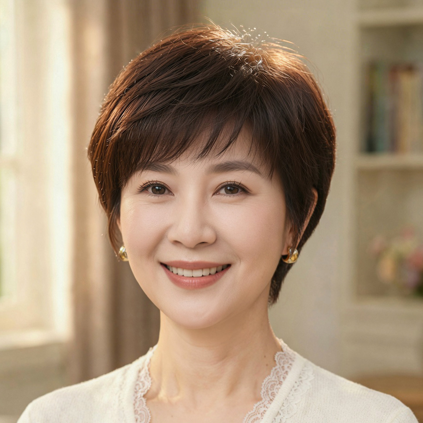 【夏季透气不闷热】真人发丝假发