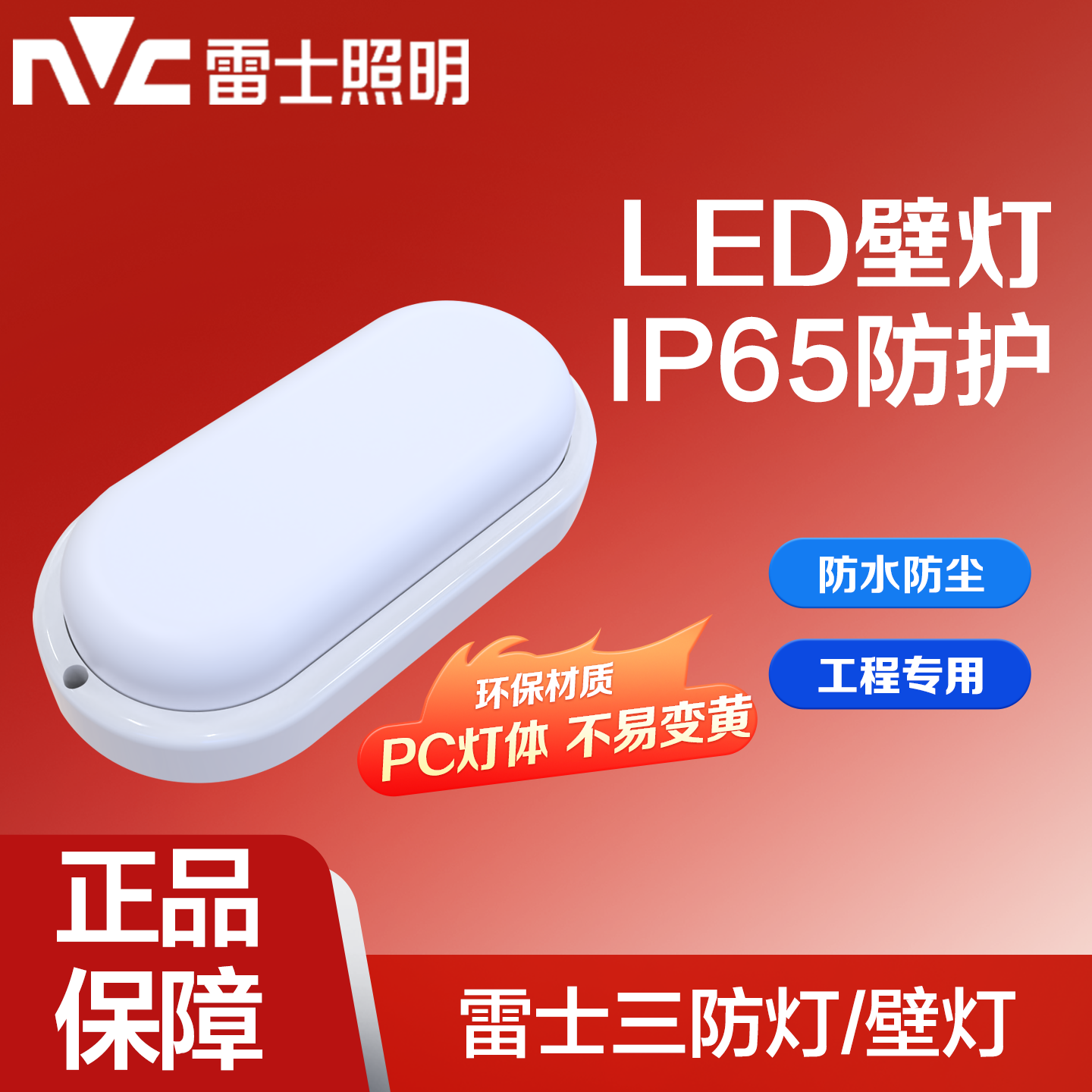 雷士照明防水壁灯IP65壁挂三防