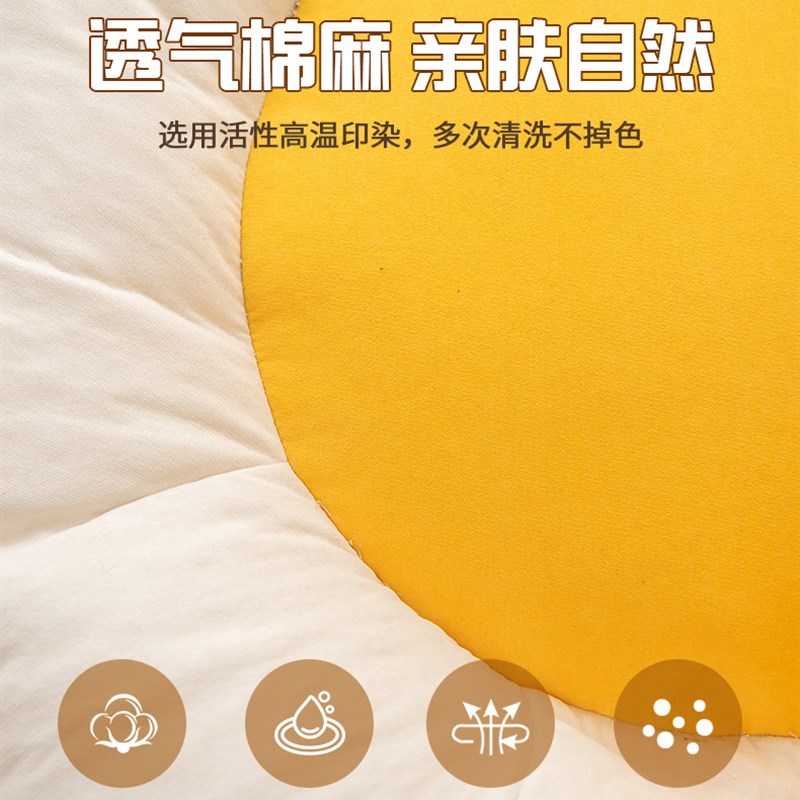 懒人沙发椅布套豆袋套榻榻米脚蹬儿童花瓣布艺皇冠全包粒子沙发套
