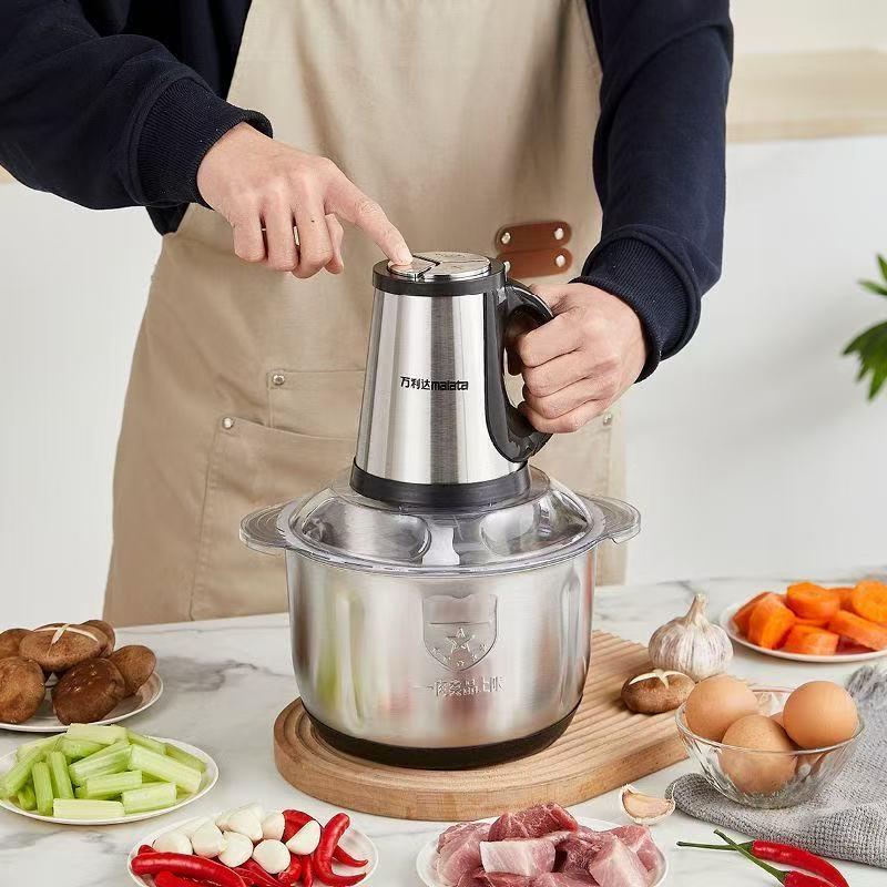 绞肉机家商两用绞陷不锈钢电动多功能料理器小型打肉蒜蓉搅拌碎菜